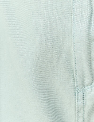 Short paperbag ceinturé vert pastel femme