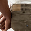 Jeans slim 5 poches vert kaki homme
