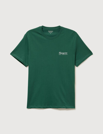 T-shirt en coton vert homme