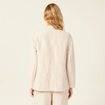 Veste ajust&eacute;e manches longues doublure sable femme