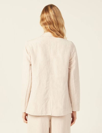 Veste ajust&eacute;e manches longues doublure sable femme