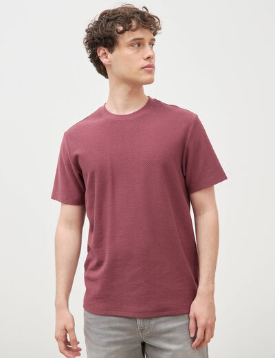T-shirt manches courtes vieux rose homme