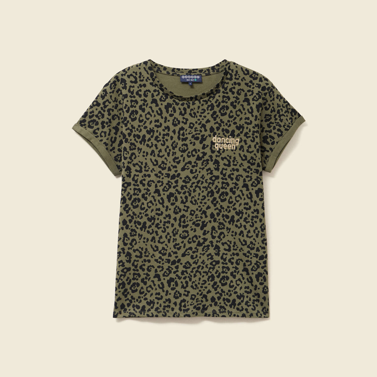 T-shirt manches courtes vert femme