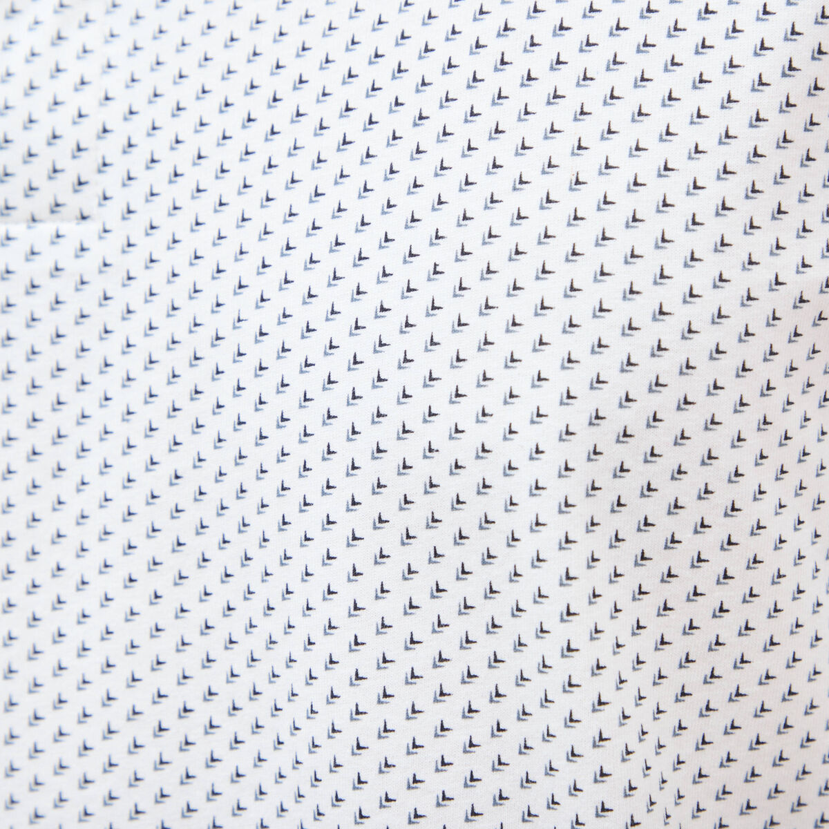 Polo cintr&eacute; en coton manches courtes blanc homme