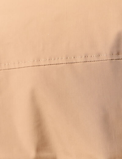 Blouson zippé col montant taupe homme
