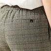 Pantalon taille haute fluide noir femme