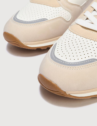 Basket beige homme