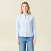 Chemise manches longues bleu ciel femme