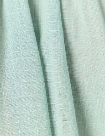 Chemise manches longues vert pastel femme