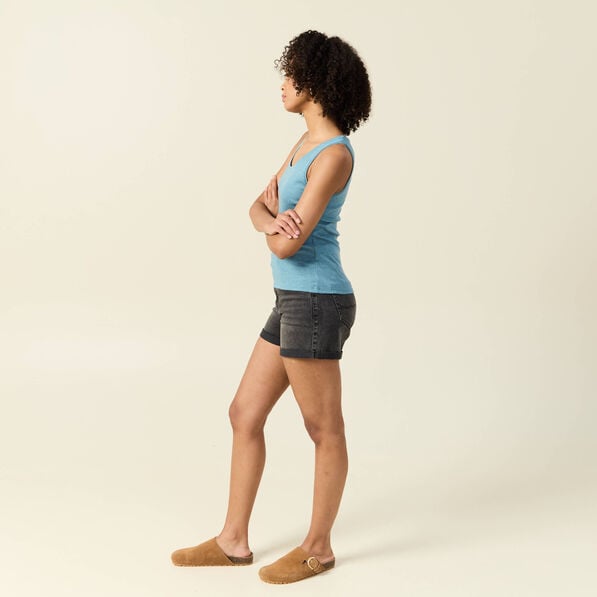 debardeur femme uni col arrondi instinct bleu gris femme Débardeur femme uni col arrondi Instinct bleu gris femme