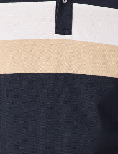 Polo éco-responsable bleu marine homme