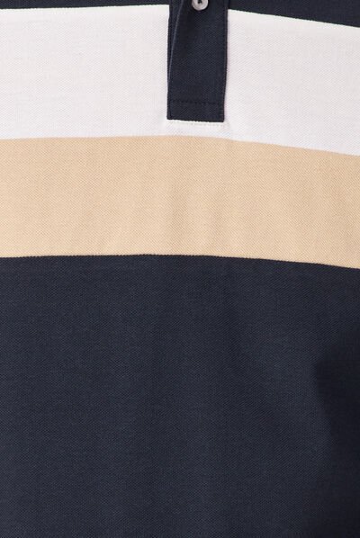 Polo éco-responsable bleu marine homme