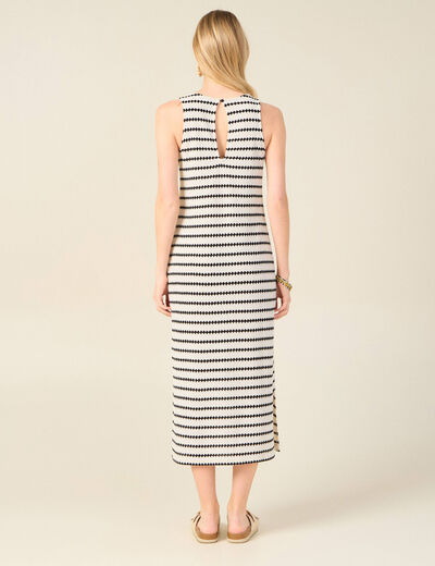 Robe longue éco-responsable blanc femme