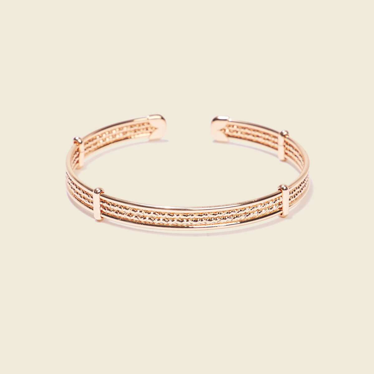 Bracelet jonc couleur or femme