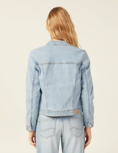 Veste en jean éco-responsable denim bleach femme