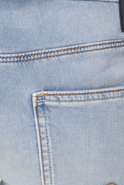 Bermuda éco-responsable denim bleach homme