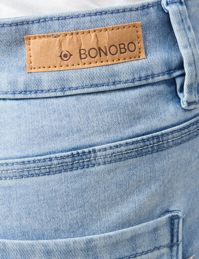 Jeans Lou - jegging denim bleach femme