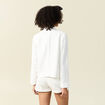 Veste esprit blazer fluide ecru femme