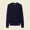 Pull manches longues bleu marine homme