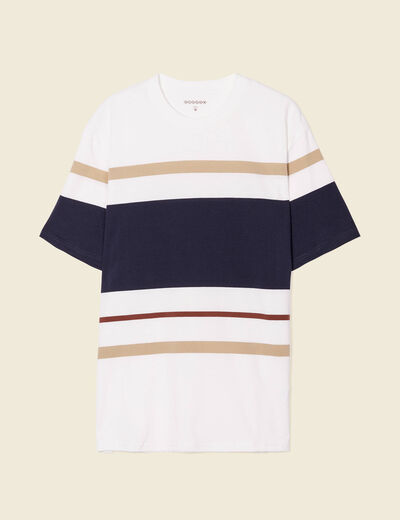 T-shirt manches courtes bleu marine homme