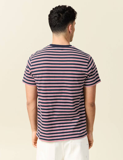 T-shirt manches courtes bleu marine homme