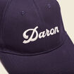 Casquette brod&eacute;e bleu marine homme