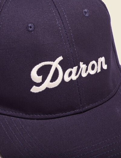 Casquette brodée bleu marine homme