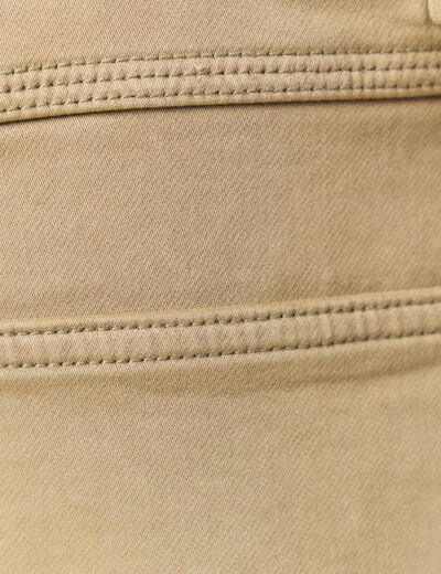 Bermuda droit 5 poches gris homme