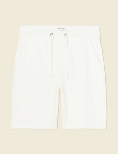 Short jogpant ecru homme