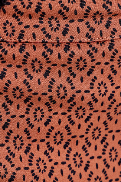 Pantalon cigarette camel femme