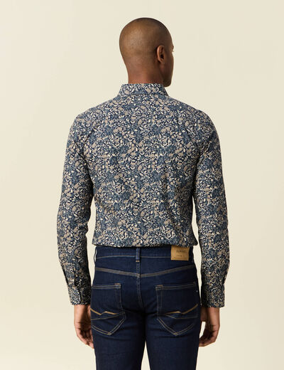 Chemise bleu marine homme