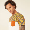 T-shirt manches courtes jaune homme