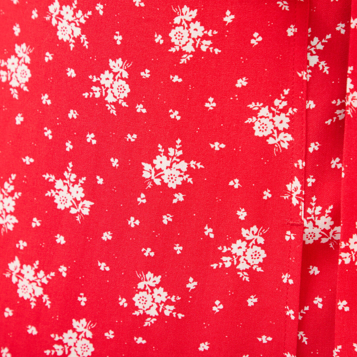 Jupe fluide rouge femme