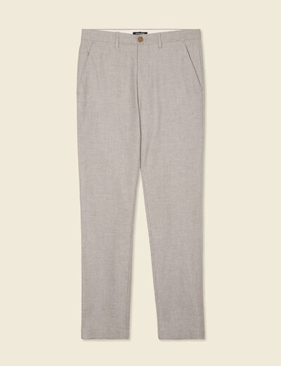 Pantalon chino gris foncé homme
