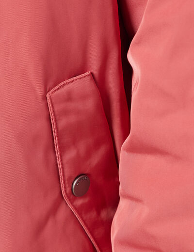 Blouson bomber ample terracotta femme