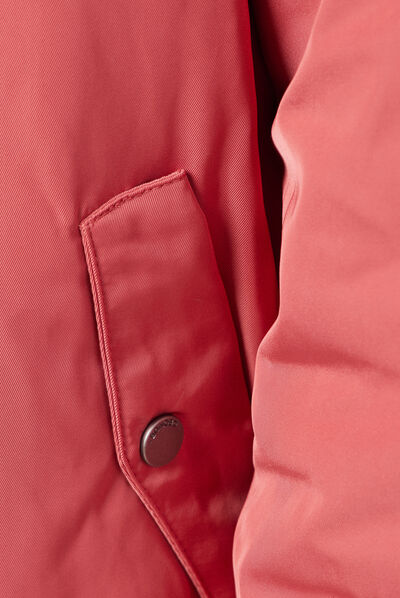 Blouson bomber ample terracotta femme