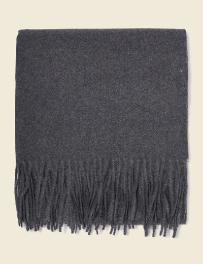 &Eacute;charpe gris fonc&eacute; homme