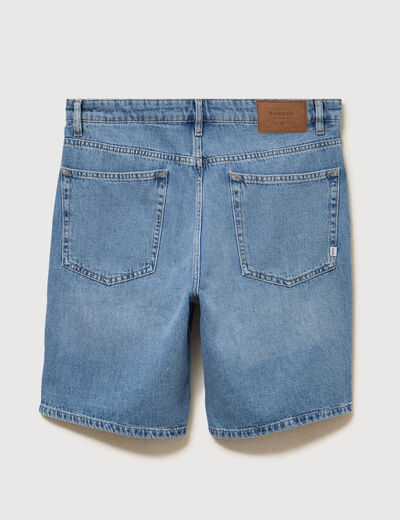 Bermuda en jeans denim stone homme