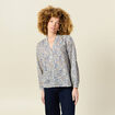Blouse manches longues bleu clair femme
