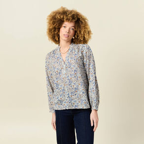 blouse manches longues bleu clair femme Blouse manches longues bleu clair femme