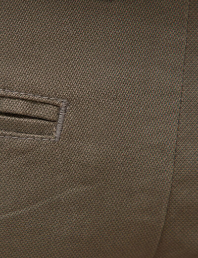 Pantalon chino slim taupe homme