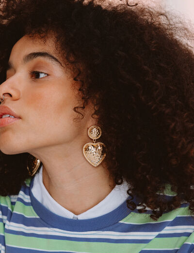 Boucles d'oreilles couleur or femme