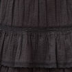 Mini-jupe fluide en coton doubl&eacute;e noir femme