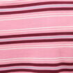T-shirt ray&eacute; col rond manches courtes vieux rose femme
