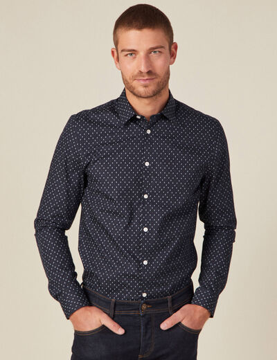 Chemise bleu marine homme