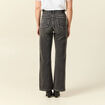 Jeans large taille haute denim snow gris femme