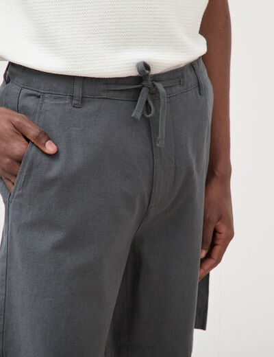 Bermuda vert kaki homme