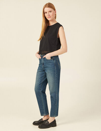 T-shirt éco-responsable noir femme