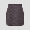 Jupe droite multicolore femme