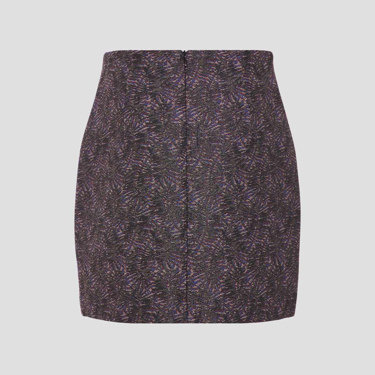 Jupe droite multicolore femme
